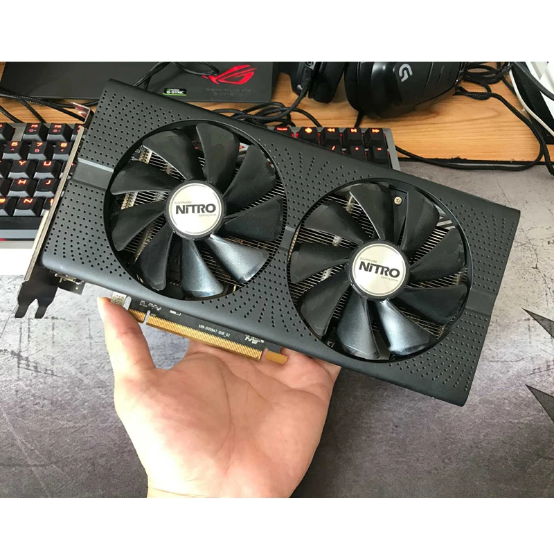 Видеокарты SAPPHIRE RX 480 8GB видеокарты GPU AMD Radeon RX480 8G видеокарты GDDR5 Настольный ПК Компьютерная игровая карта HDMI не Майнинг