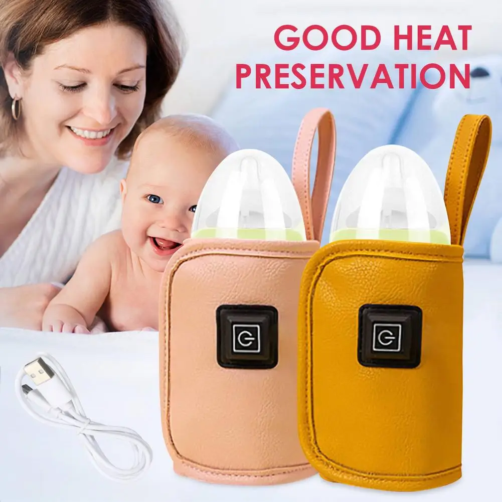 Portable Baby Bottle Warm Keeper USB Adjustable Milk Heating Keeper