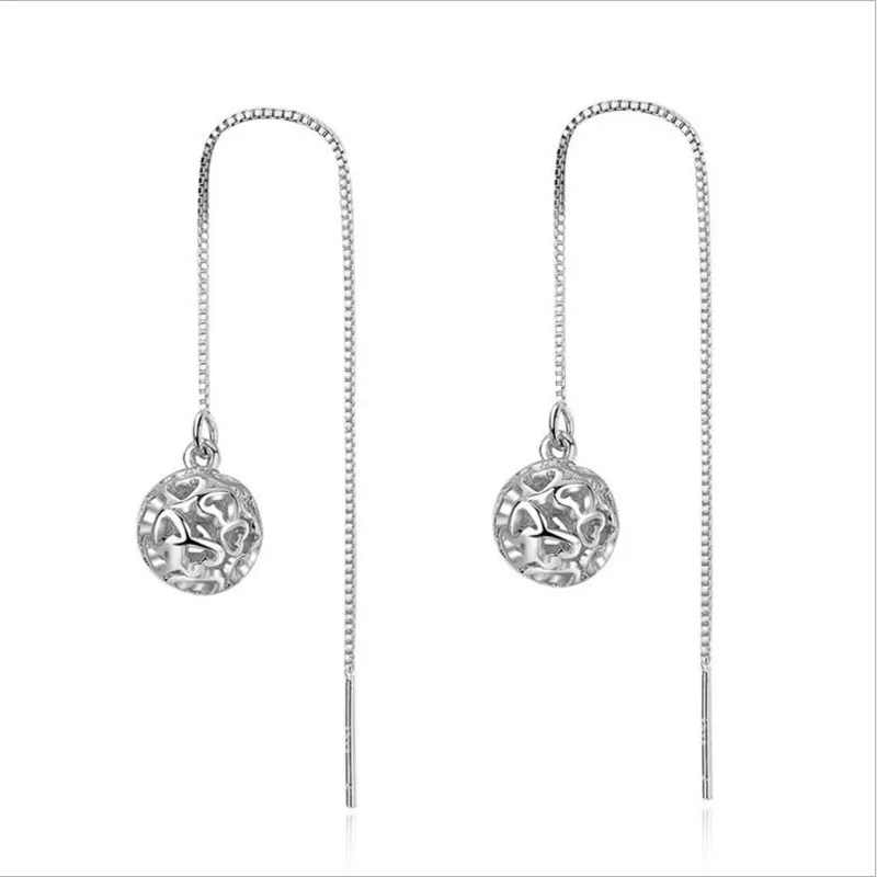 Trendy 925 Sterling Silver Earrings For Girls Princess Accessories