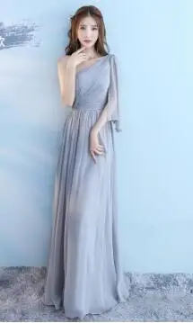 Vestido Madrinha, розовые кружевные длинные пикантные платья подружек невесты, ТРАПЕЦИЕВИДНОЕ шифоновое платье, свадебное праздничное платье demoisie D'honneur - Цвет: 1