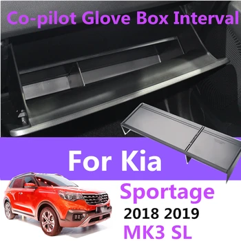 

Car Glove Box Interval Storage For Kia Sportage 2018 2019MK3 SL New Model Car Tidying Box Interval Sorting Partition Accessories