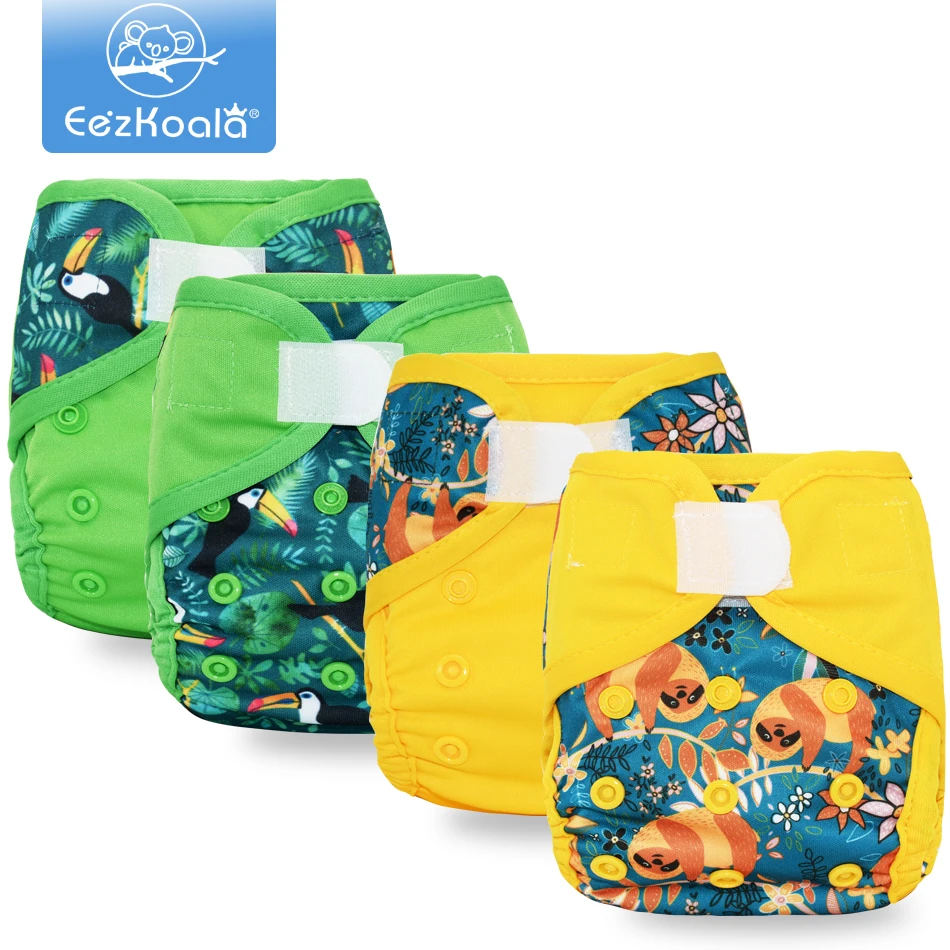 Baby Diapers Cover Nappies Newborn-Cloth Eco-Friendly Pocket Adjustable Eezkoala Waterproof