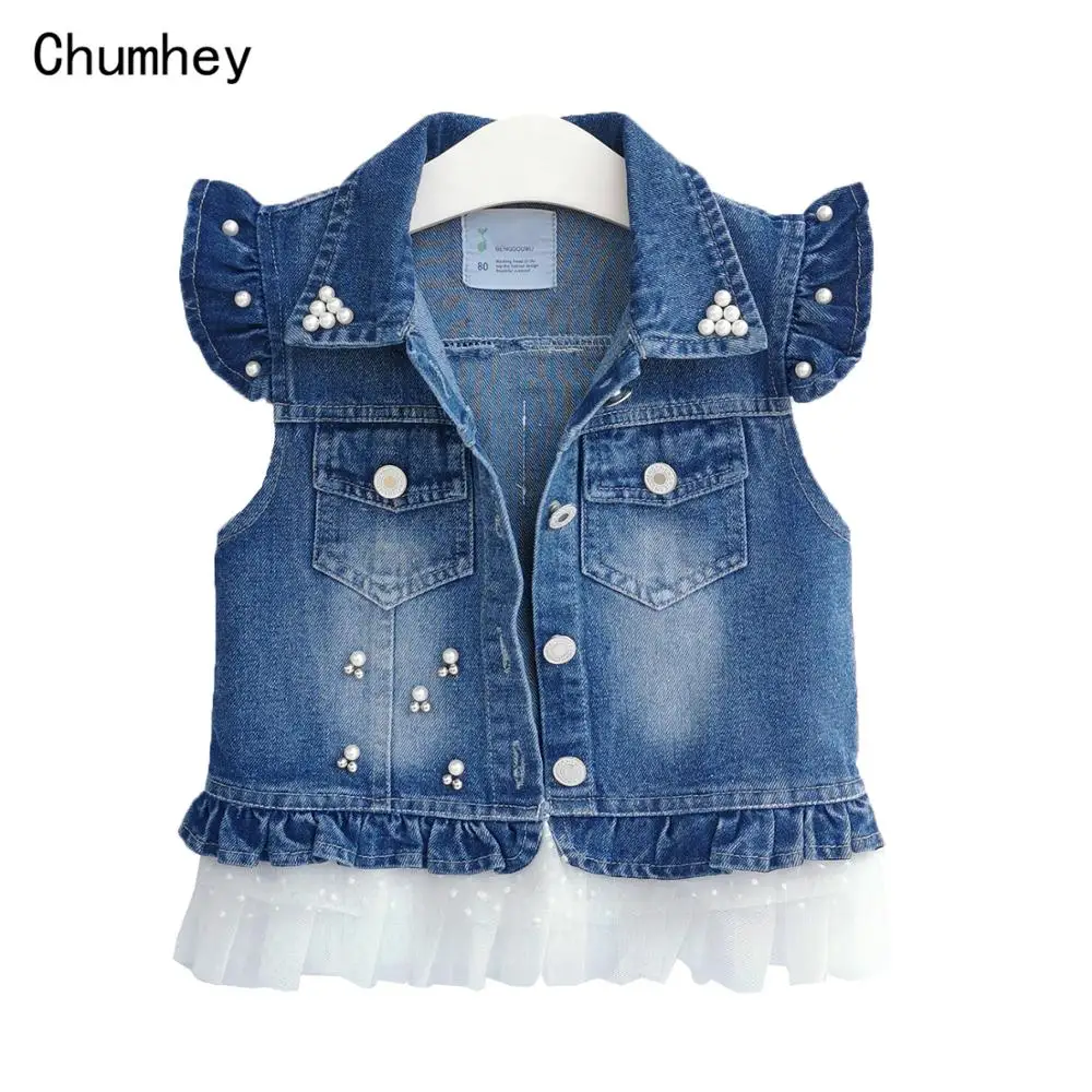 Chaleco mezclilla para bebé, chaqueta vaquera informal, prendas de vestir para y otoño, 1-8T - AliExpress Madre y