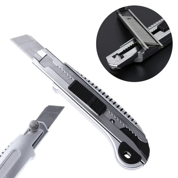 

Stainless Steel Cutter Wall Paper Cutting Utility Knife Cutter Razor Blade Retractable Paper Cutter School Supplies