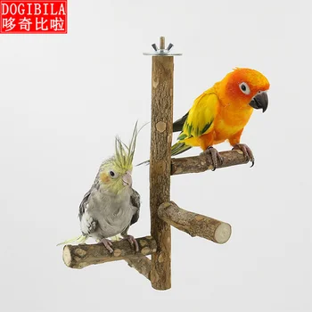 

Parrot stand rattan swing claw stand perch bird stand staff cage accessories perch pet supplies bird