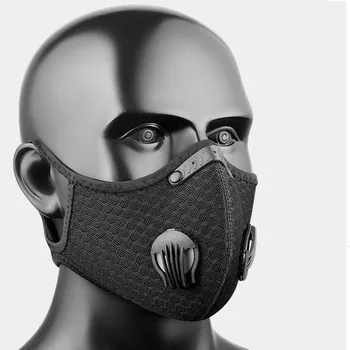 

2020 New Dustproof Masks Ear Loop Activated Carbon Dust Mask With Extra Filter Cotton Sheet For Running Cycling Outdoor Activiti