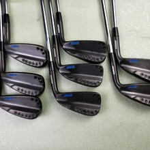 Клюшки для гольфа 11xf Черный Красный Синий Железный набор 11xf кованые железные клюшки для гольфа R S гибкий стальной вал с крышкой головы
