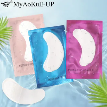 

10000pairs Wholesale Eyelash Pads Thin Paper Patches Cotton Grafted Eye Stickers Affixed Eye Lashes Removable Lint free Models