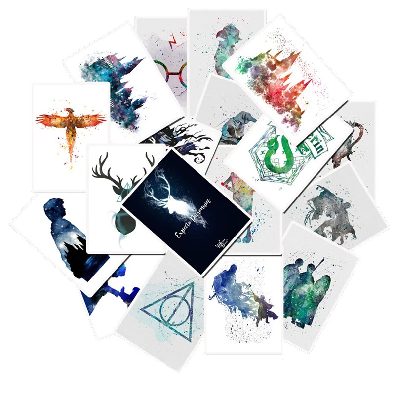 

25Pcs Harry Potter Stickers Graffiti Punk Waterproof Decal Laptop Motorcycle Luggage Snowboard Car Sticker