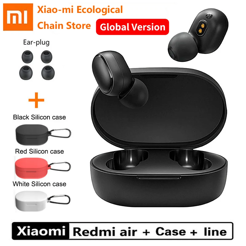 

Original Global Version Xiaomi Redmi Airdots Xiaomi Wireless earphone Voice control Bluetooth 5.0 Noise reduction Tap Control