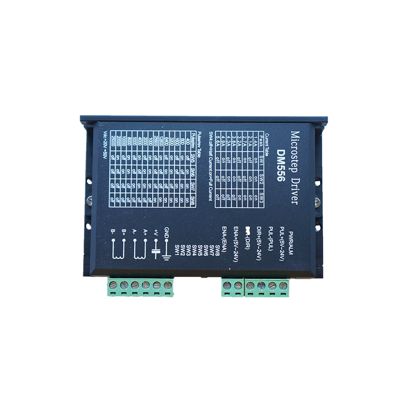 57/86 шаговый двигатель 256 деления 24-50VDC 4.5A высокоскоростной низкий уровень шума DM556