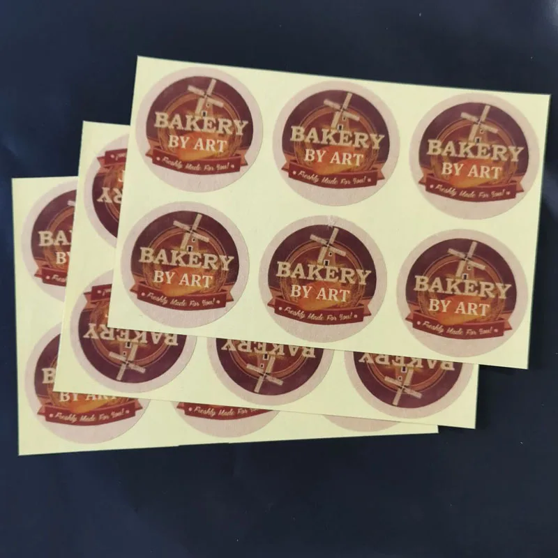 100PCS 3cm 4cm 5cm 6cm 7cm Your logo stickers, custom printed, ideal for small businesses, comes with 100 stickers