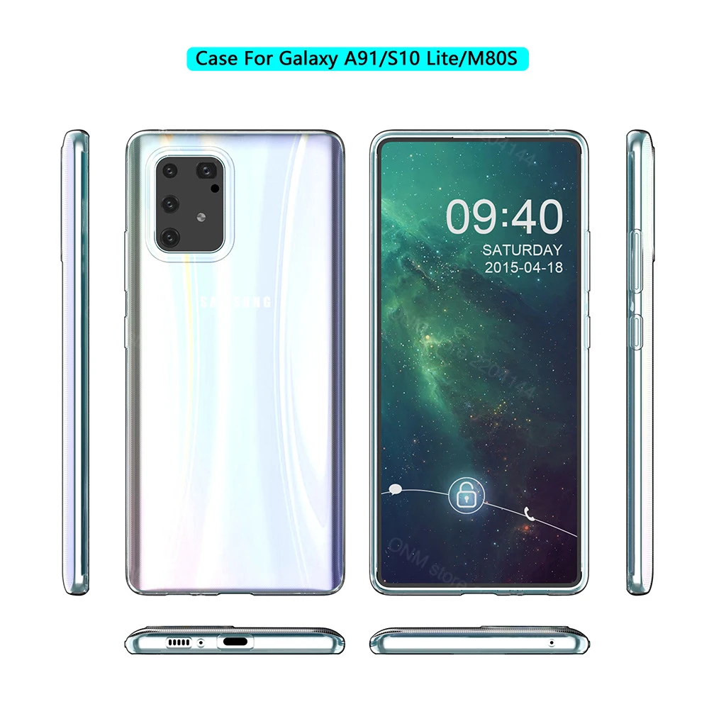 Чехол для Samsung Galaxy S10 Lite TPU силиконовый прозрачный чехол Бампер Мягкий прозрачная