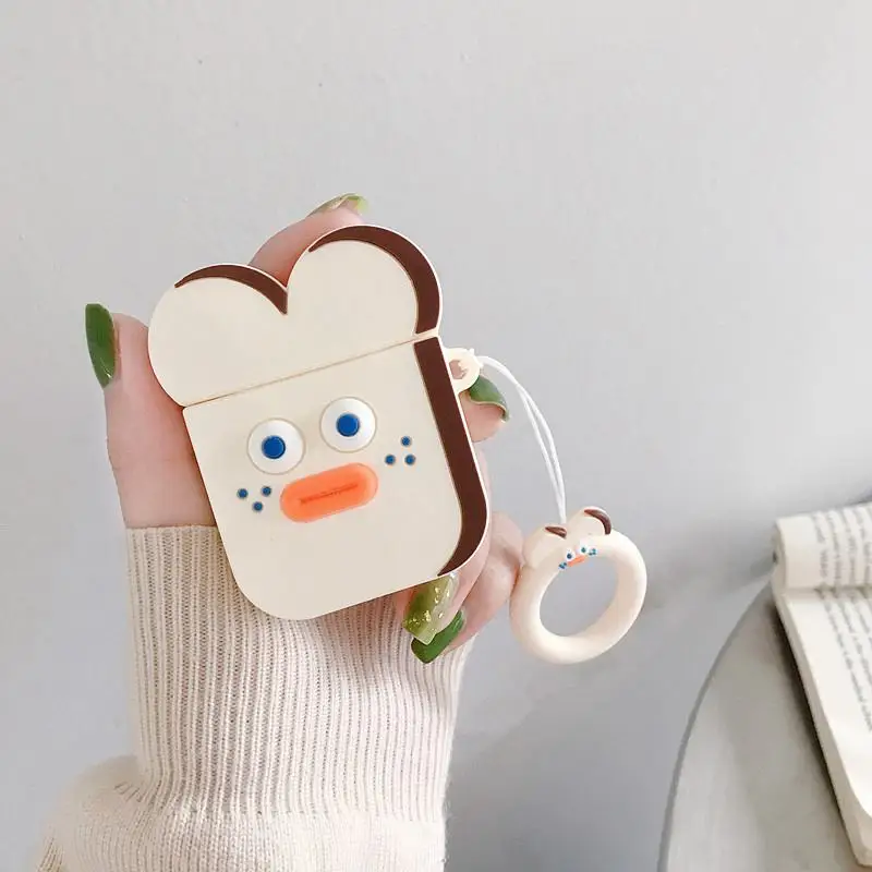 GJ0023 Забавные беспроводные Bluetooth наушники Бэтмен с ремешком чехол для Airpods 1 2 стежка силиконовый защитный чехол милый мультфильм - Цвет: GJ0023
