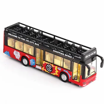 

Alloy Bus Car Model Simulation Car Model Pull Back Diecast Toy Vehicles Car Sound and Light Autos De Juguete Toys for Children