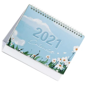 

1pc Lovely Mini Creative 2021 Calendar Desk Calendar Decorative Calendar for Office School Home
