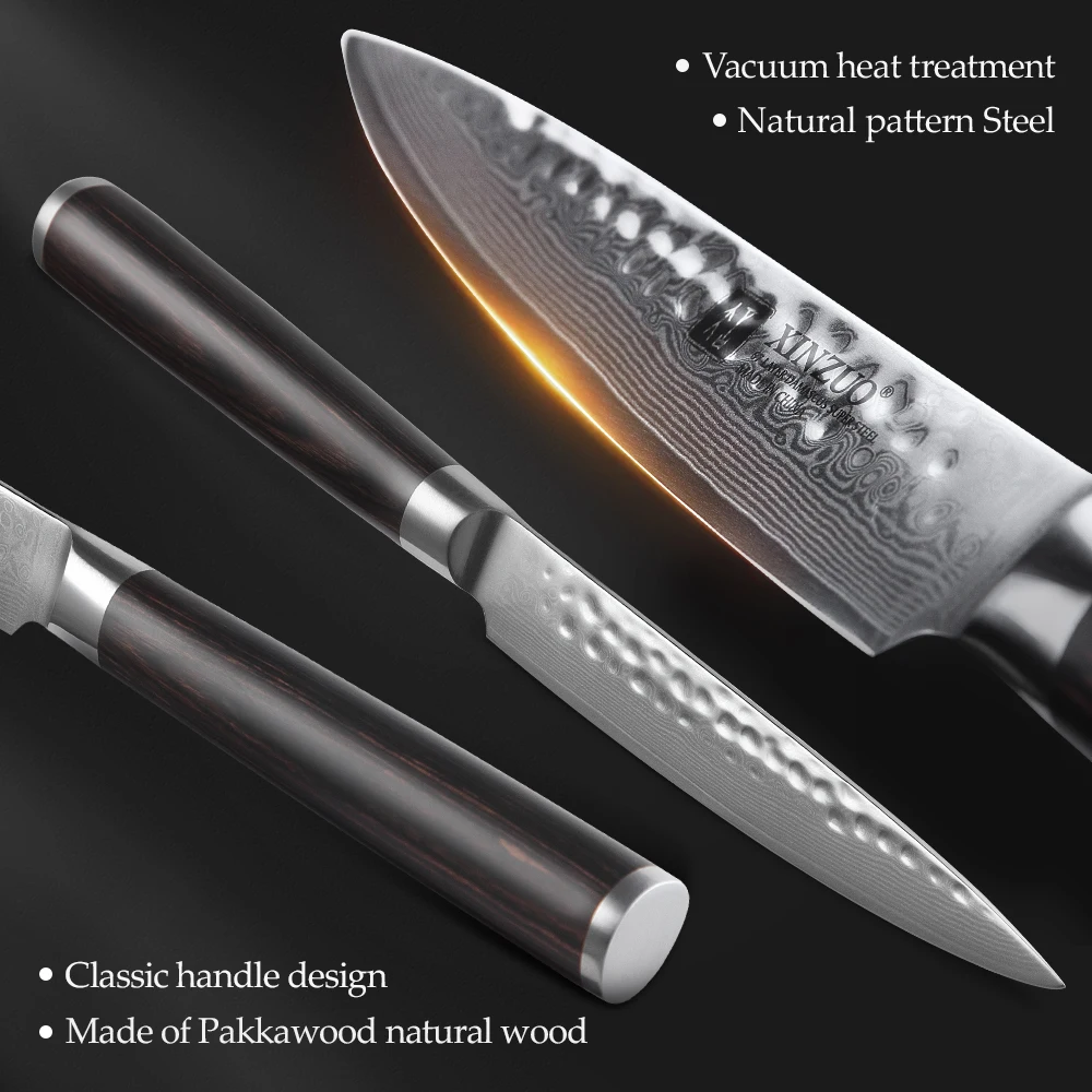 High Carbon Stainless Steel Knife Set  Set Kitchen Knives Carbon Steel -  5pcs - Aliexpress