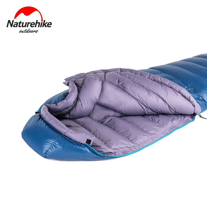 2022 New Naturehike Goose Down Mummy Sleeping Bag  Winter 20D 400T Nylon  Waterproof  Warm Sleeping Bag Portable Camping Travel 3