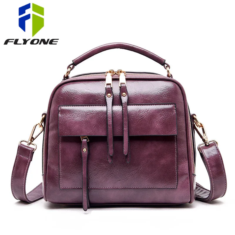 FLYONE сумка женская сумки женские натуральная кожа модные роскошные сумки из натуральной кожи женские сумки дизайнерские винтажные женские сумки через плечо для женщин кошелек