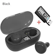 

Wireless Bluetooth Headset TWS Earbuds In-Ear Air Waterproof pods Noise Canceling Earphone with USB Adaptor Mic,for PC TV Phone