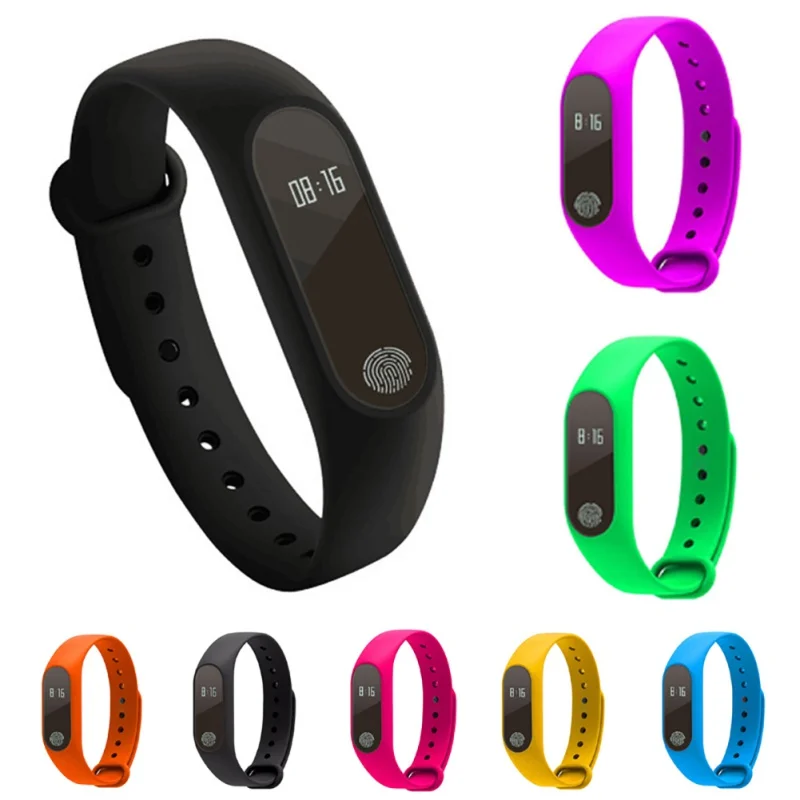 

Smart Bluetooth Bracelet Step Counter Fitness Watch Alarm Clock Vibration Wristband With Heart Rate Monitor