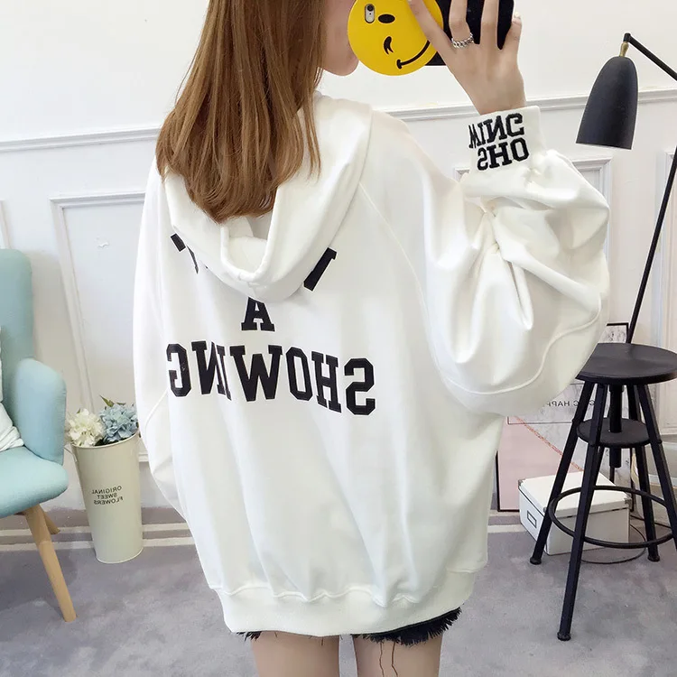 

2019 New Women Clothes Korean Hoodie Hooded Pullovers Puff Sleeve Sweatshirt Women Thin Yellow Hoodie Loose Sweatshirt female