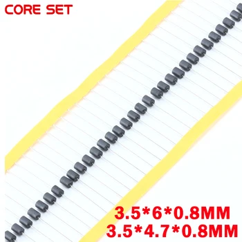 

100PCS/LOT Inductor beads 3.5*6*0.8 AXIAL FERRITE Beads 3.5x6x0.8/3.5*4.7*0.8 Inductance