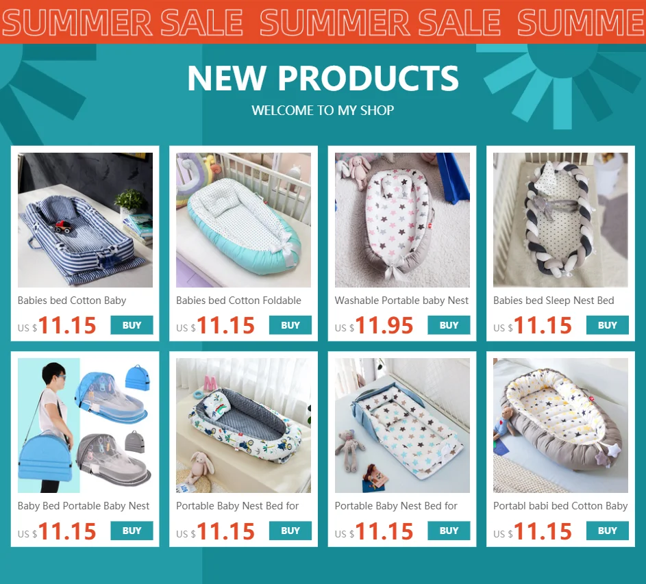 Portabl babi bed Cotton Baby isolation protection Foldable and detachable babi travel bedmosquito net babi bed for newborn 1T