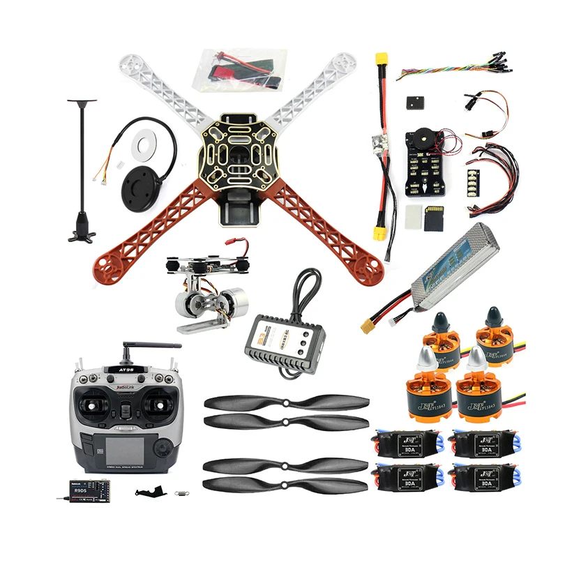Комплект дрона DIY RC FPV 4 осевой Квадрокоптер с рамкой F450 управление полетом PIXHAWK PXI