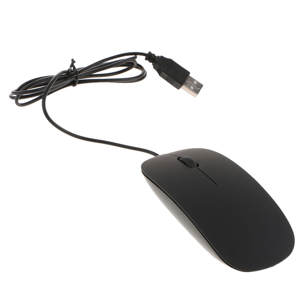 Ultra Slim Wired Optical Mouse 800 1000 1200 1600DPI Office Computer Mice for PC Laptop Desktop USB Wired Mouse PC 2019 New