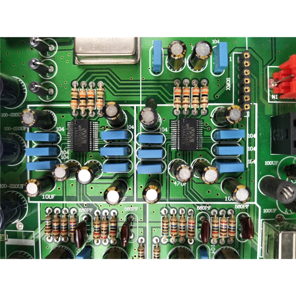 Lusya двухъядерный WM8742+ AK4118 DAC аудио декодер оптического волокна коаксиальный аудио декодер плата 24bit 192K T1151