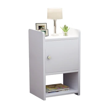 

Contracted And Contemporary Bedroom Bedside Table Receive Mini Storage Cabinet Group Narrow Simple Little Cupboard Wooden Cabine