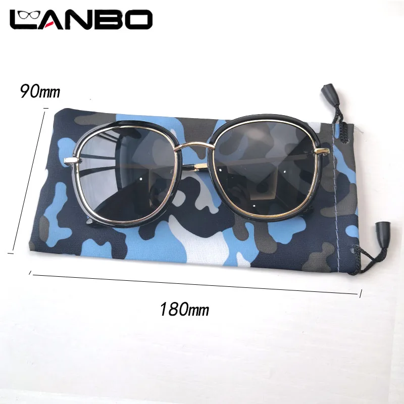 LANBO 100/lot Cartoon Soft Cloth Sunglasses Bag Microfiber Dust Storage Pouch Glasses Carry Bag Portable Eyewear Case Container
