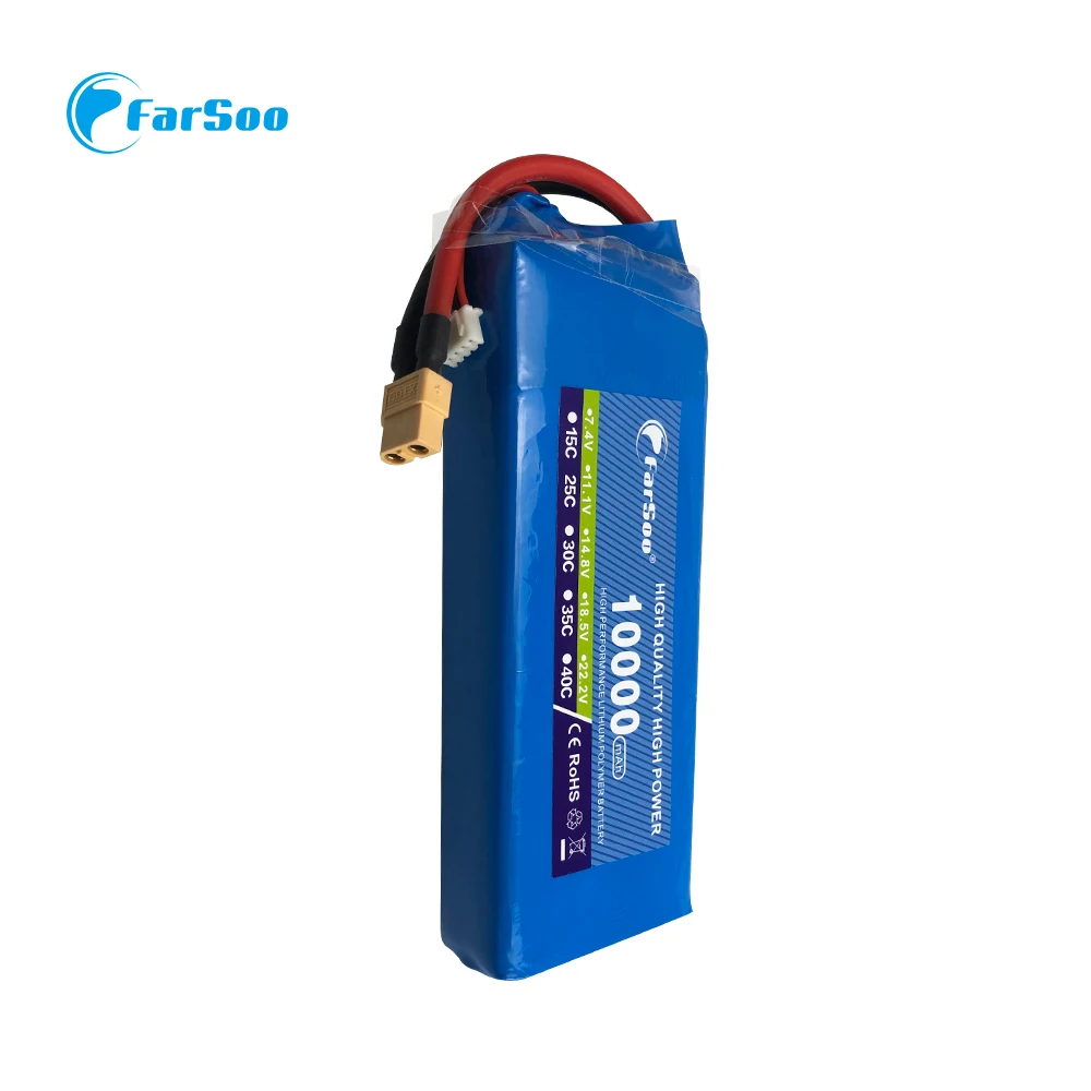 Новый RC LiPo батарея питания 4S 14 8 V 16000mAh 25C 50C для РУ самолет квадротор вертолет Дрон