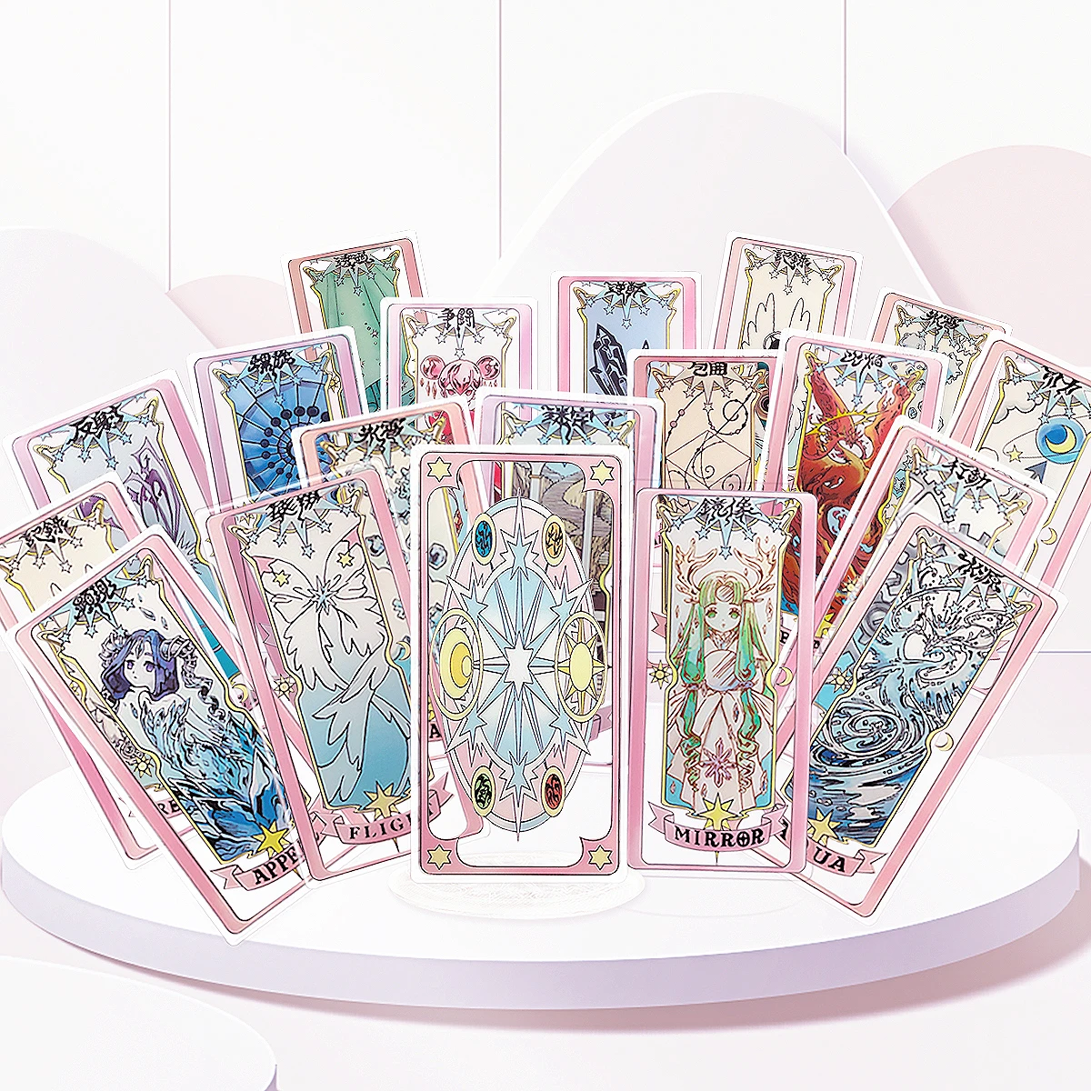 1pcs anime card captor cardcaptor sakura Acrylic Stand KINOMOTO SAKURA clow  card clear cards cosplay costume _ - AliExpress Mobile