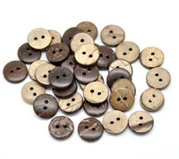 13-50mm 2 Holes Brown Coconut Shell Sewing Buttons Round Button For Clothing Scrapbooking Garment DIY Crafts Sewing Accessories 2