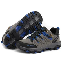 Женские и мужские ботинки для пешего туризма, дышащая пара, брендовая уличная походная спортивная обувь, Мужская крутая походная горная Мужская альпинистская спортивная обувь