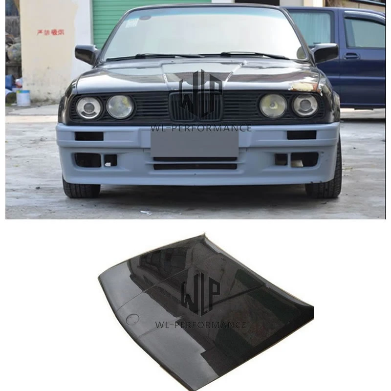 E30 M3 Style Fashion High Quality Carbon Fiber Bumper Front Engine Hood