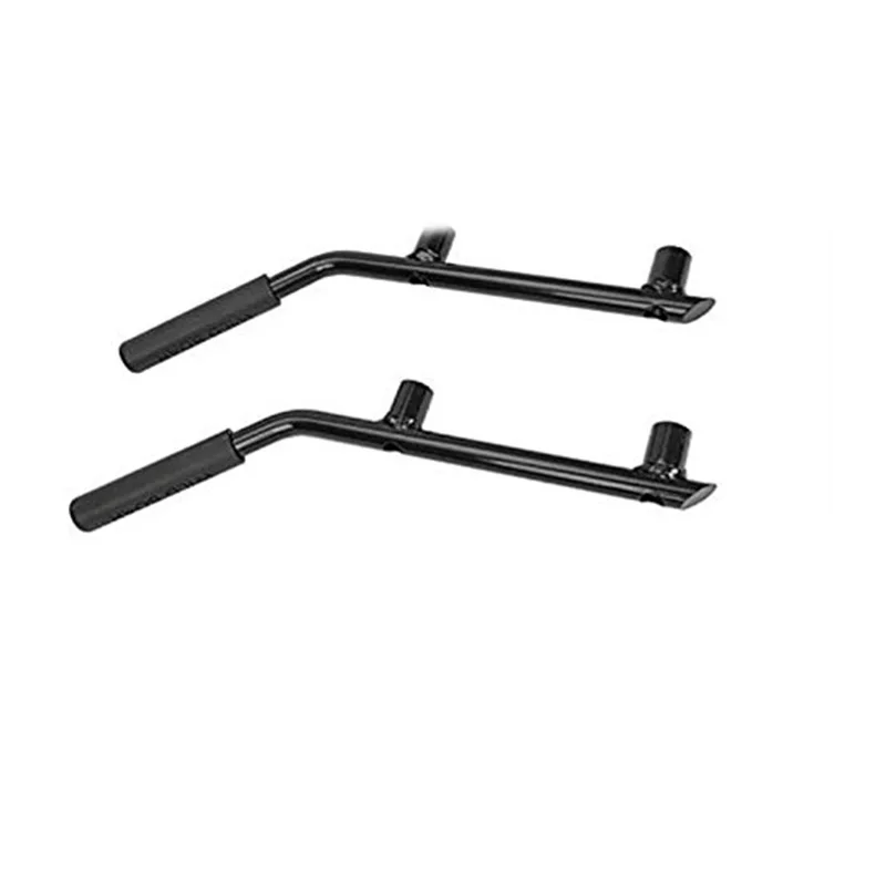 Черный поручень передний поручень для Jeep Wrangler JK Sahara Sport Rubicon X& Unlimited 2/4 двери 2007- пара - Название цвета: Black rear