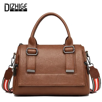 

High Quality Crossbody Bags for Women 2020 Vintage Leather Female Shoulder Messenger Bags Ladies Travel Handbags Girls Totes
