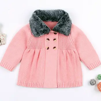 

Toddler Kids Baby Boy Girl 3M-24M Long Sleeve Knit Sweater Cardigan Jacket Coat Outwear
