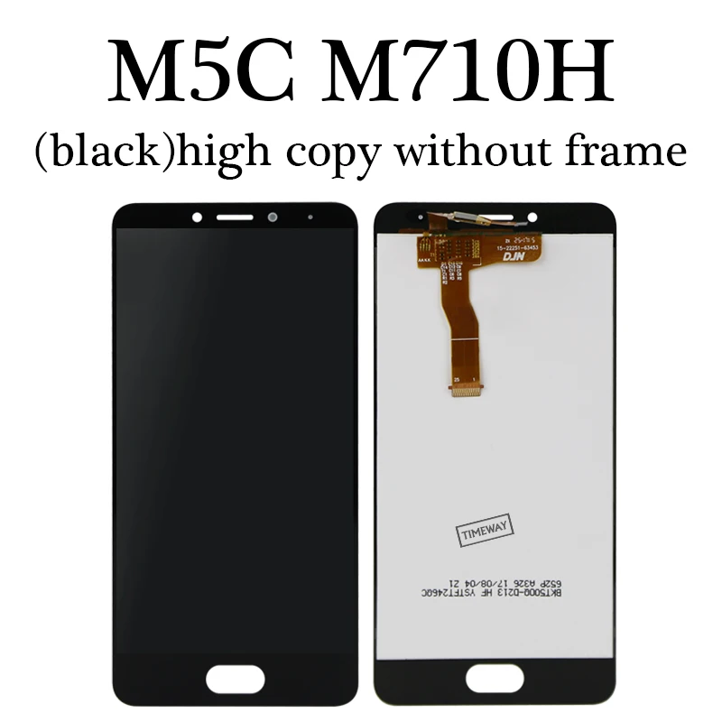 5," M5C lcd для MEIZU M5 C M5C A5 m710h lcd дисплей кодирующий преобразователь сенсорного экрана в сборе Замена для MEIZU M5C - Цвет: AAA black no fra