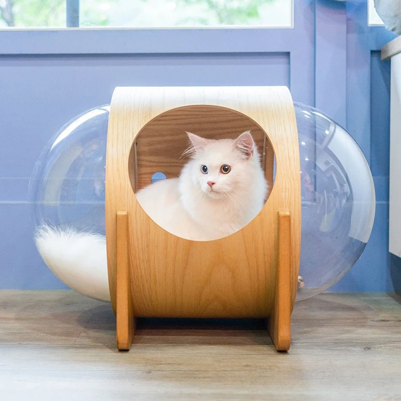 US $137.70 FloorMounted Space Capsule Cat Bed Cat Tree Pet Furniture