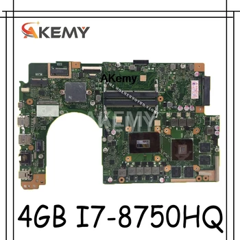 

For Asus VivoBook Pro 15 X580G X580GD Laptop Motherboard Mianboard With/ GTX1050/4GB I7-8750HQ