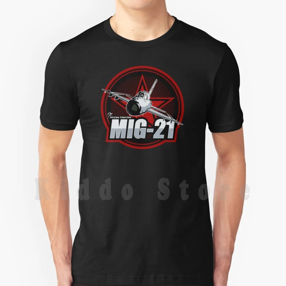 Mig-21 Maglietta Cotone Uomo Stampa Fai Da Te Cool Tee Mig21 Mig 21 Fighter Russo Mig Fighter Mig 21 Jet Mig 21 Pilot Mig 21 Patch