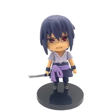 Naruto Shippuden Q Versie Action Figures Anime Beeldje Model Uchiha Sasuke Itachi Pop Pvc 4 Inch Standbeeld Collectible Speelgoed Pop