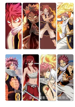 

10 sets/lot Anime FAIRY TAIL bookmarks for books Natsu Erza Gray Lucy Elfman Wendy PVC Book mark Office School Accessories Gift