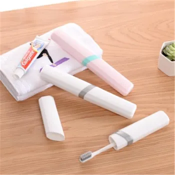 

Portable Travel Toothbrush Storage Box Holder Toothbrush Receive A Case Simple Plain Wash Toothbrush Bucket Tooth Cylinder