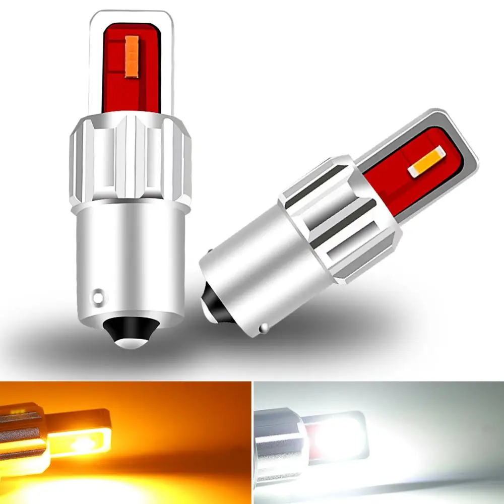 

2pcs 1800LM 1156 BA15S Bau15s PY21W P21W Car Led Turn Parking Signal Lights Brake Tail Lamps Auto Rear Reverse Bulb