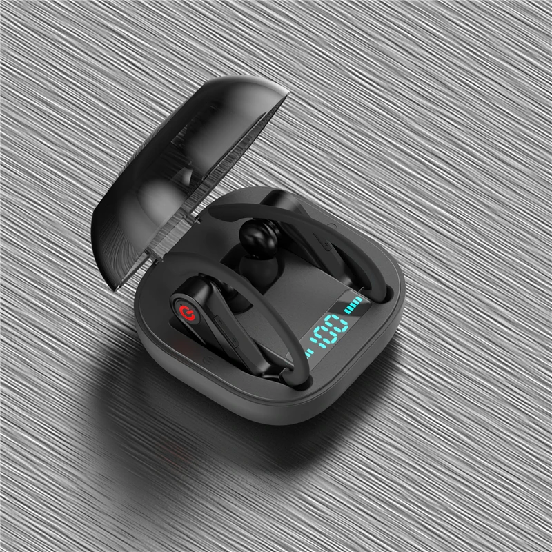 HAAYOT, беспроводные ушные крючки, спортивные наушники TWS Twins, Bluetooth 5,0, наушники, стерео музыка, мощный дисплей, наушники для бега, фитнеса